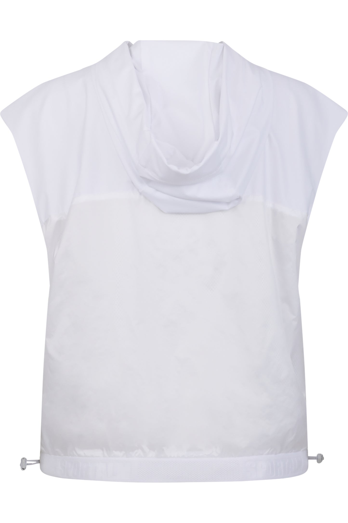 連帽抽繩印花馬甲