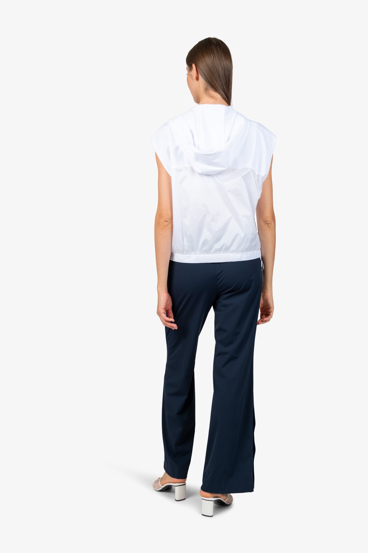 連帽抽繩印花馬甲