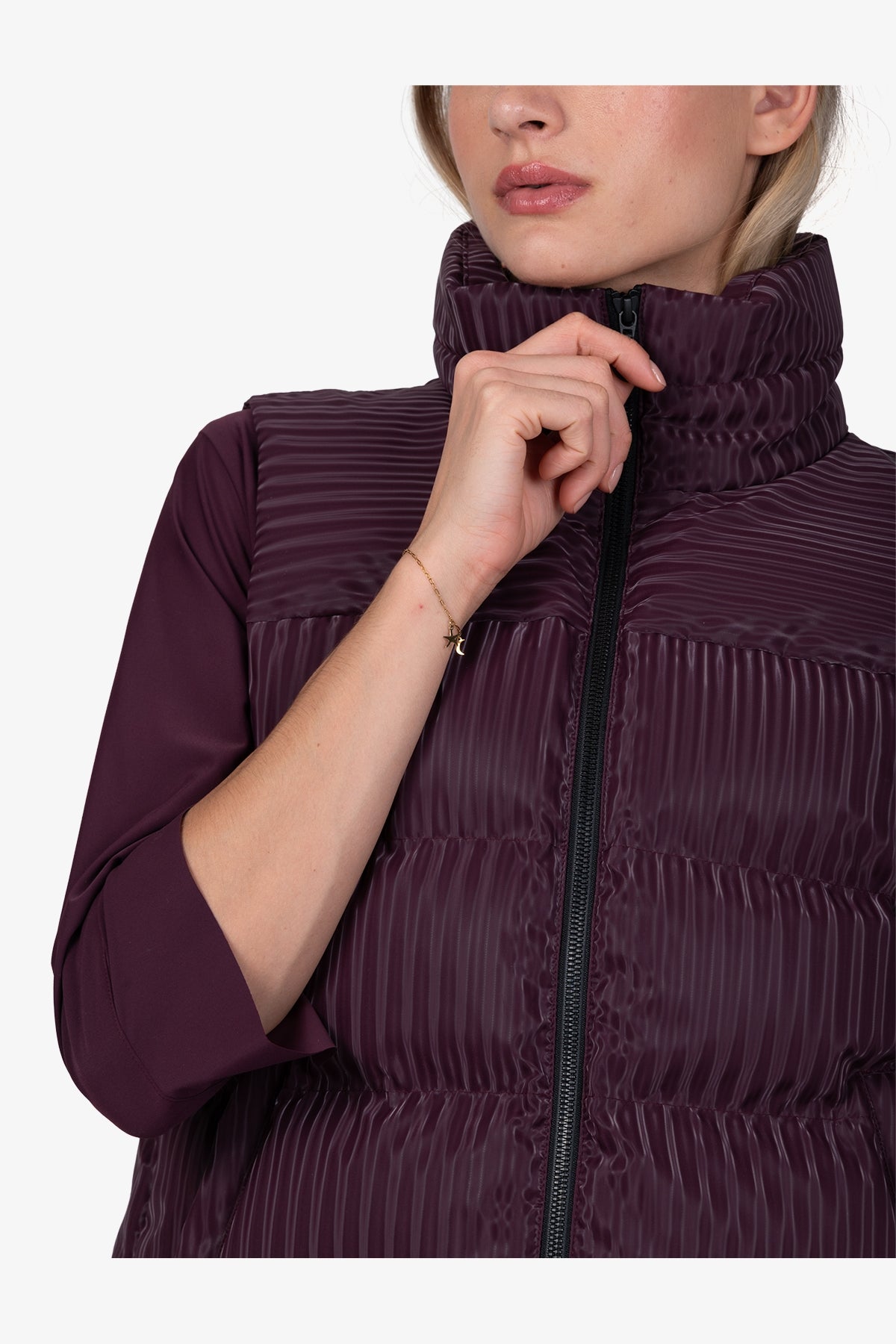 Waistcoat with Recycled Down Filling