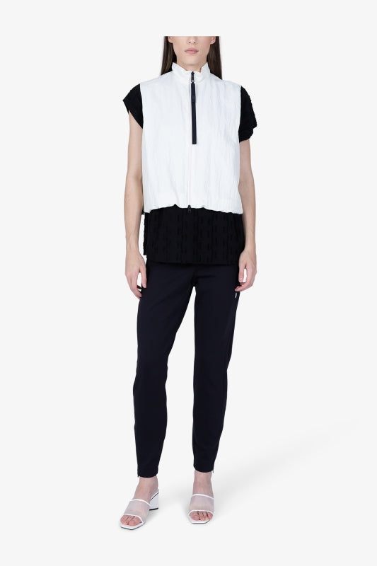 拉鏈立領抽繩馬甲