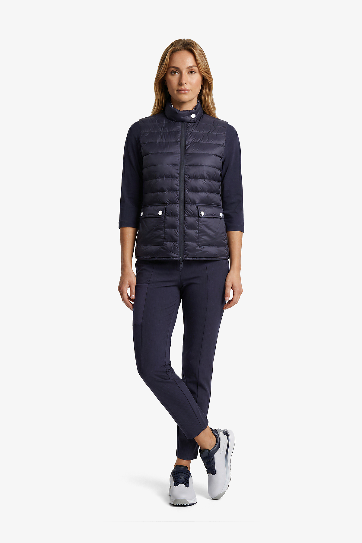 Lightweight Quilted Vest with Reversible Feature