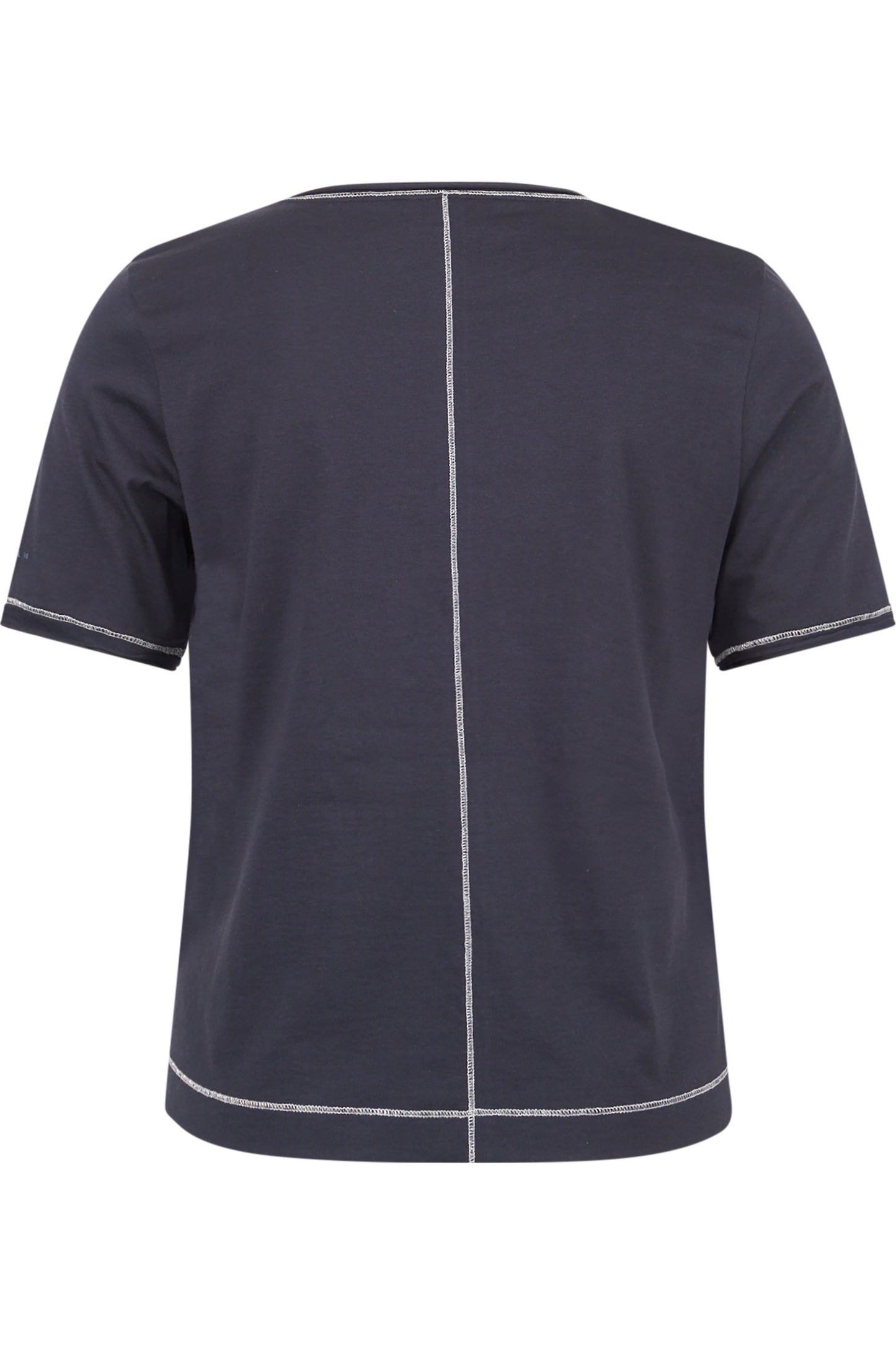 箔印圖案圓領短袖T恤