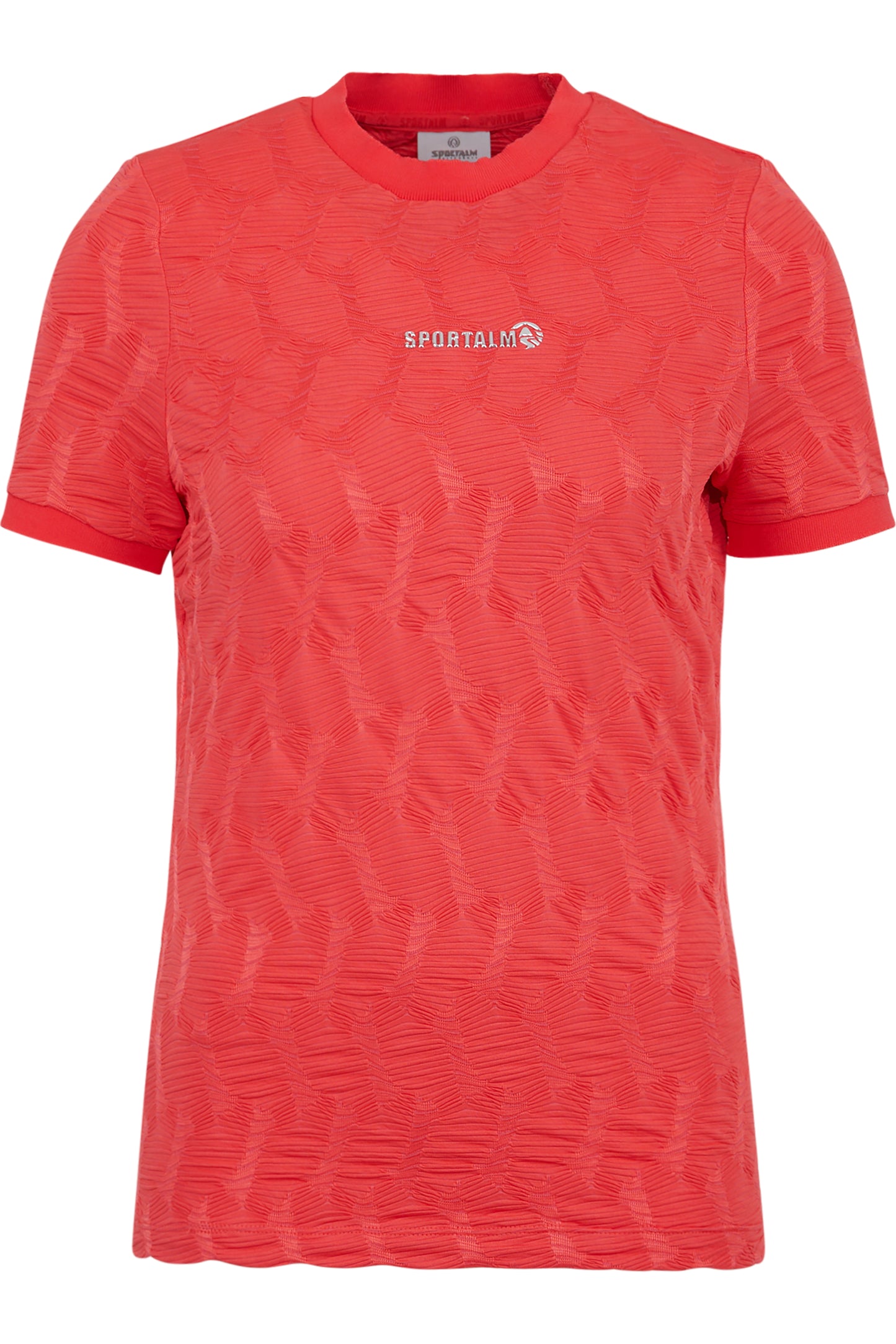 Logo印字幾何紋理圖案短袖T恤