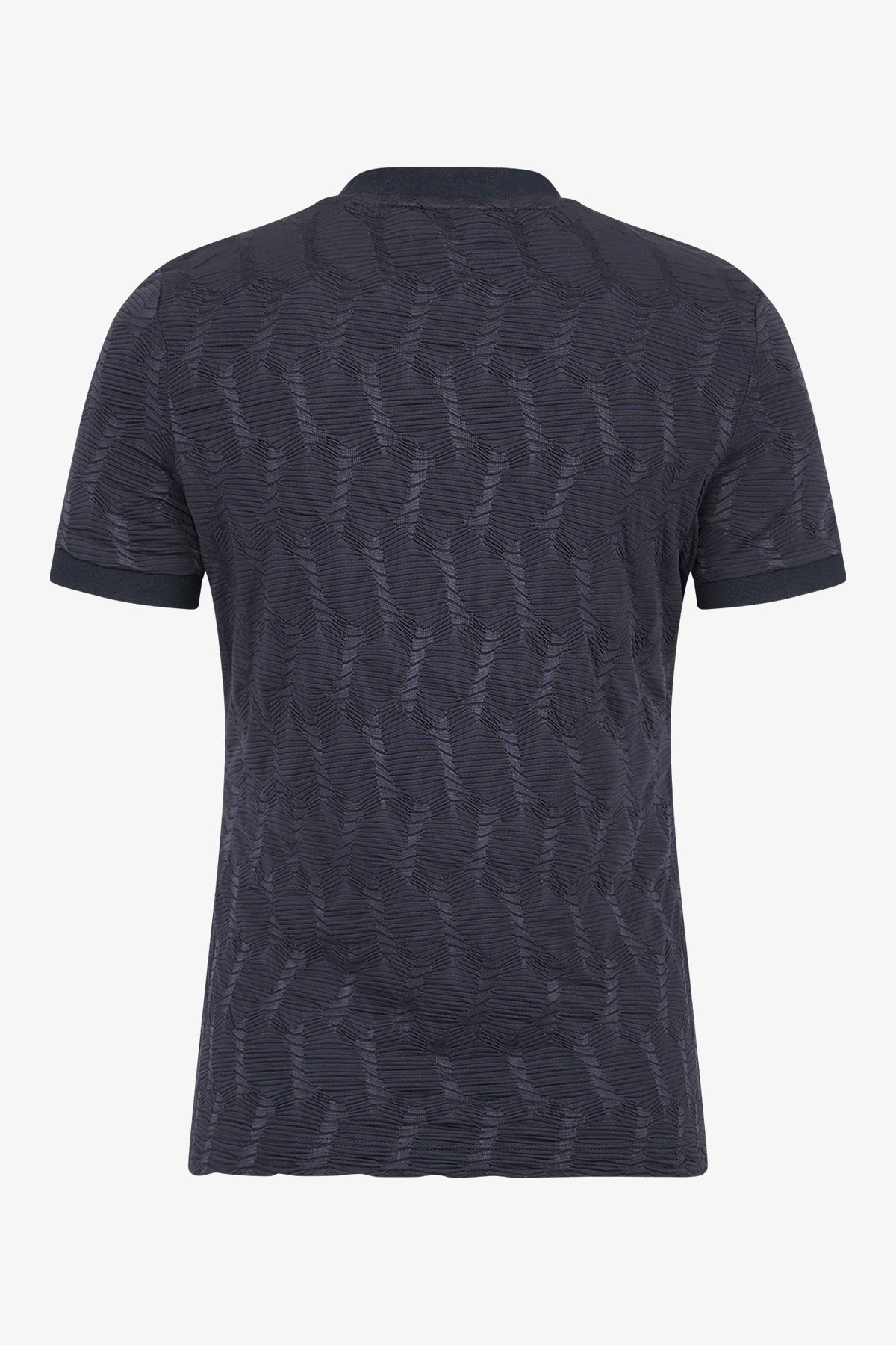 Logo印字幾何紋理圖案短袖T恤