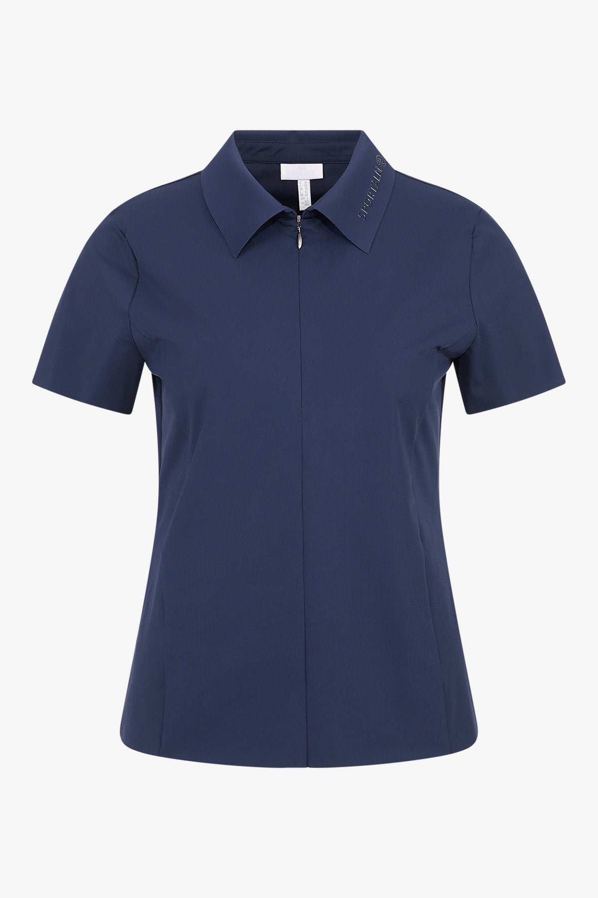 Logo提花饰边撞色翻领Polo恤