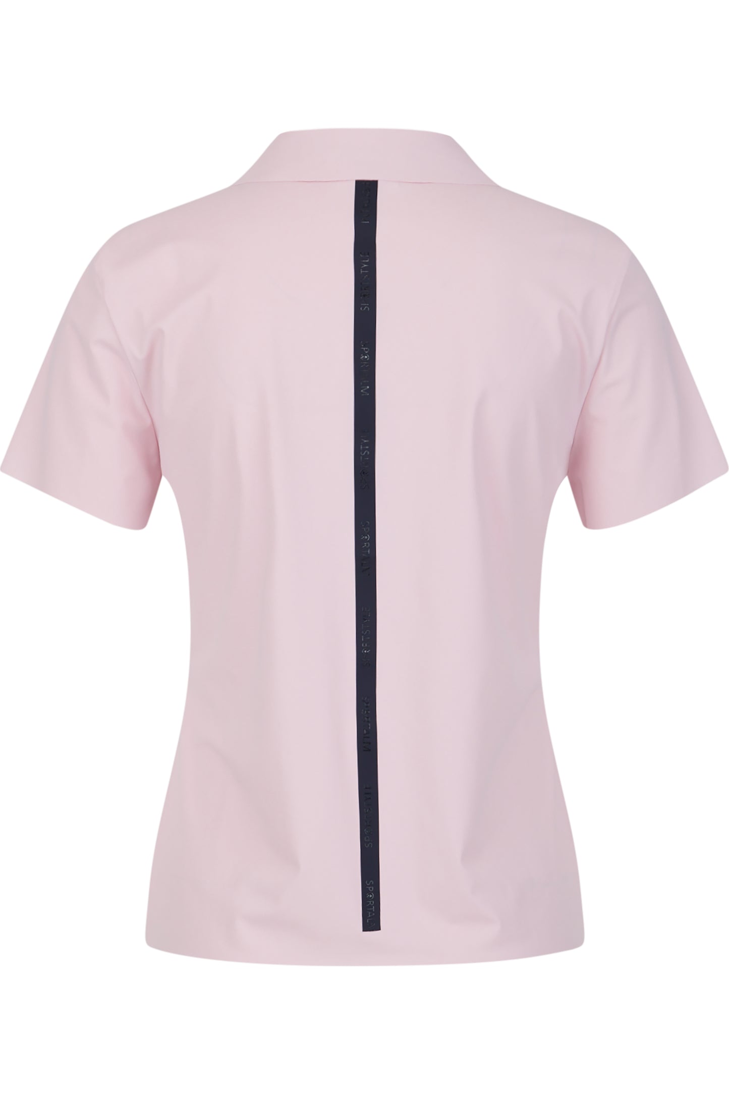 Logo提花饰边撞色翻领Polo恤