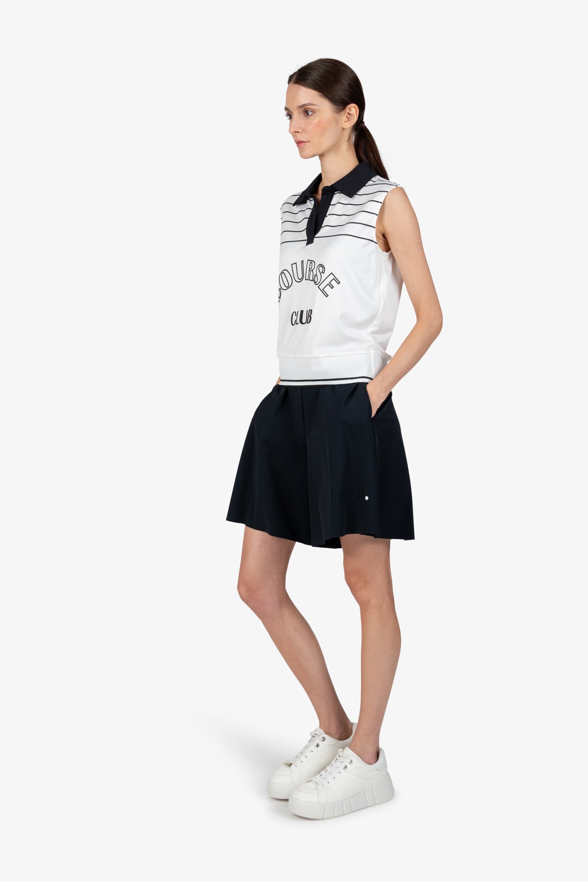 Pullunder with Shirt Collar