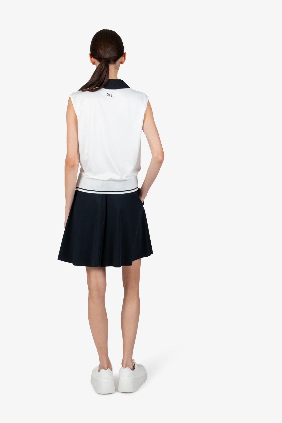 Pullunder with Shirt Collar