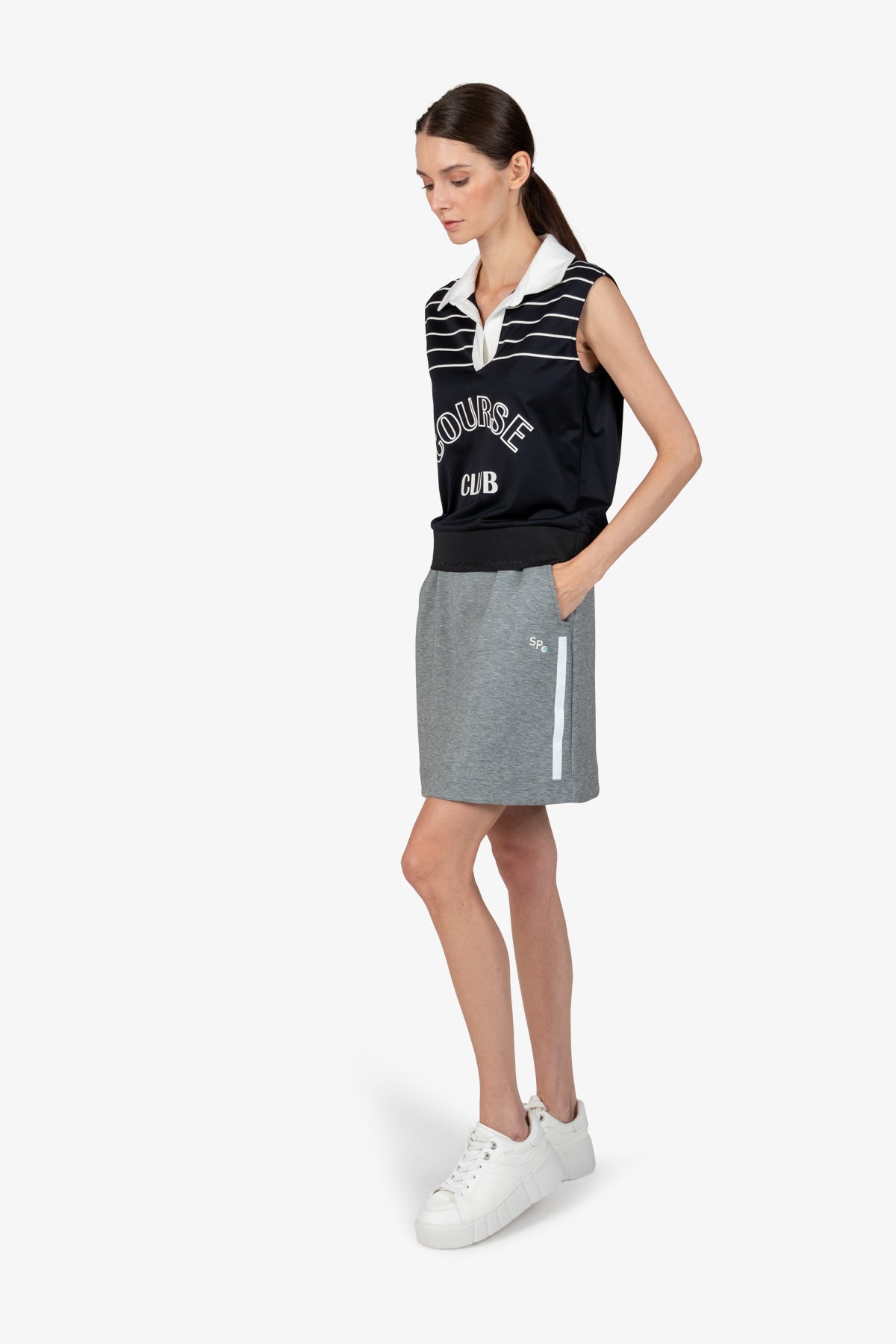 Pullunder with Shirt Collar