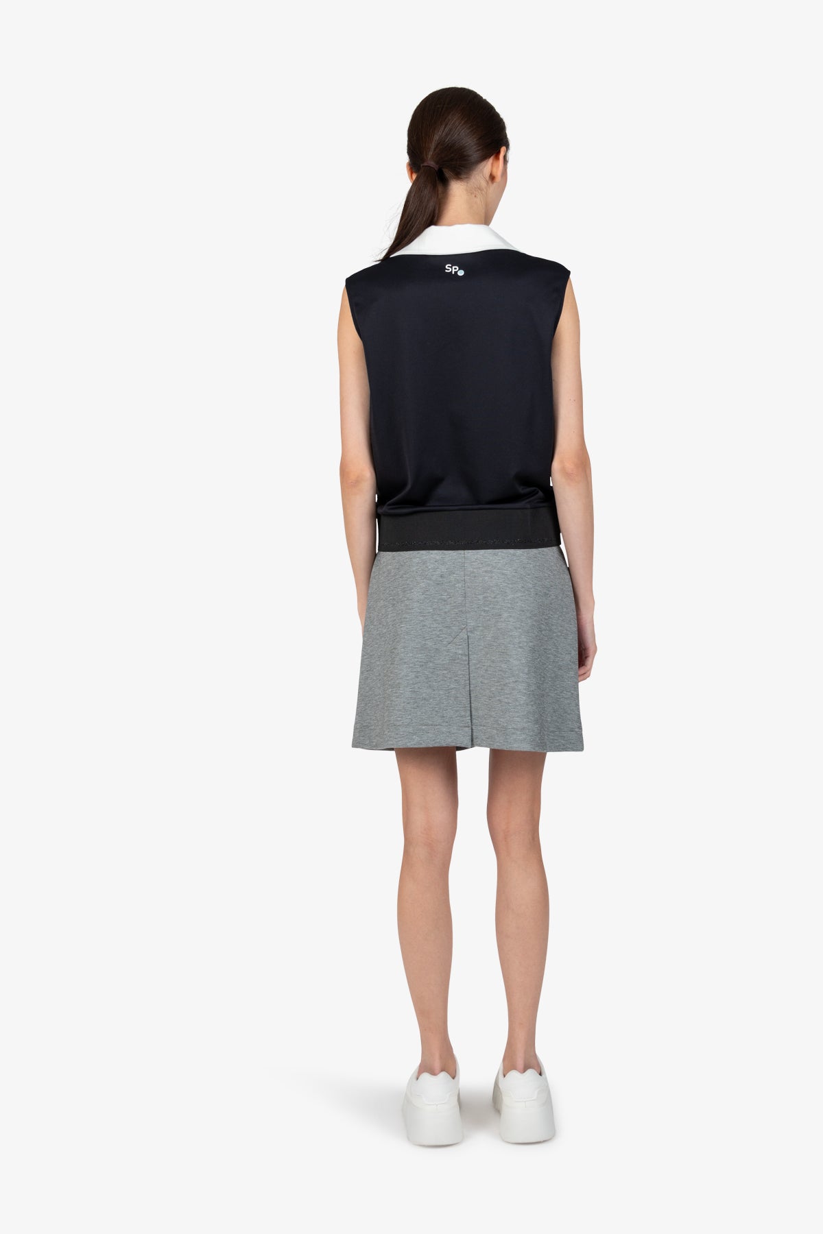 Pullunder with Shirt Collar