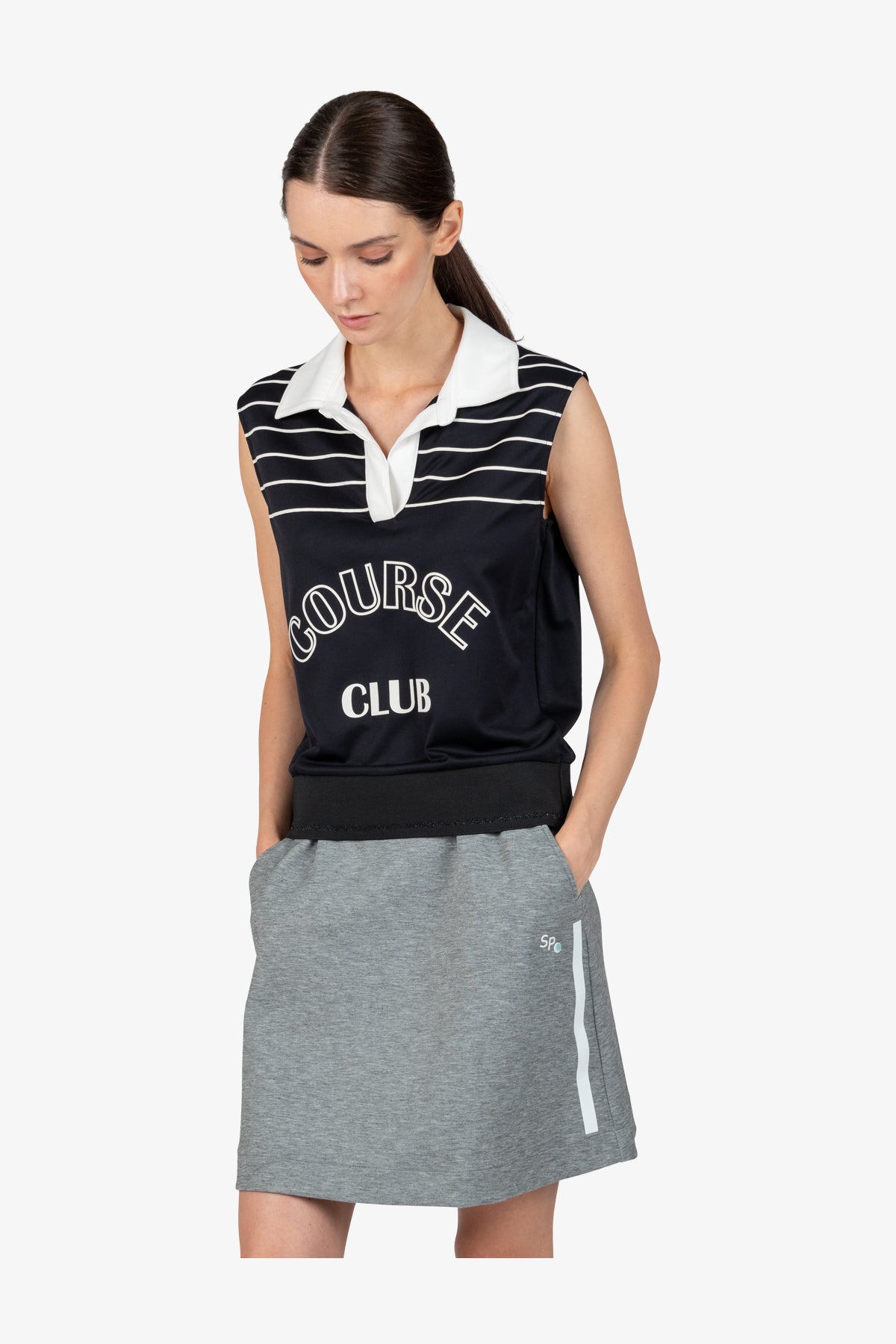 Pullunder with Shirt Collar