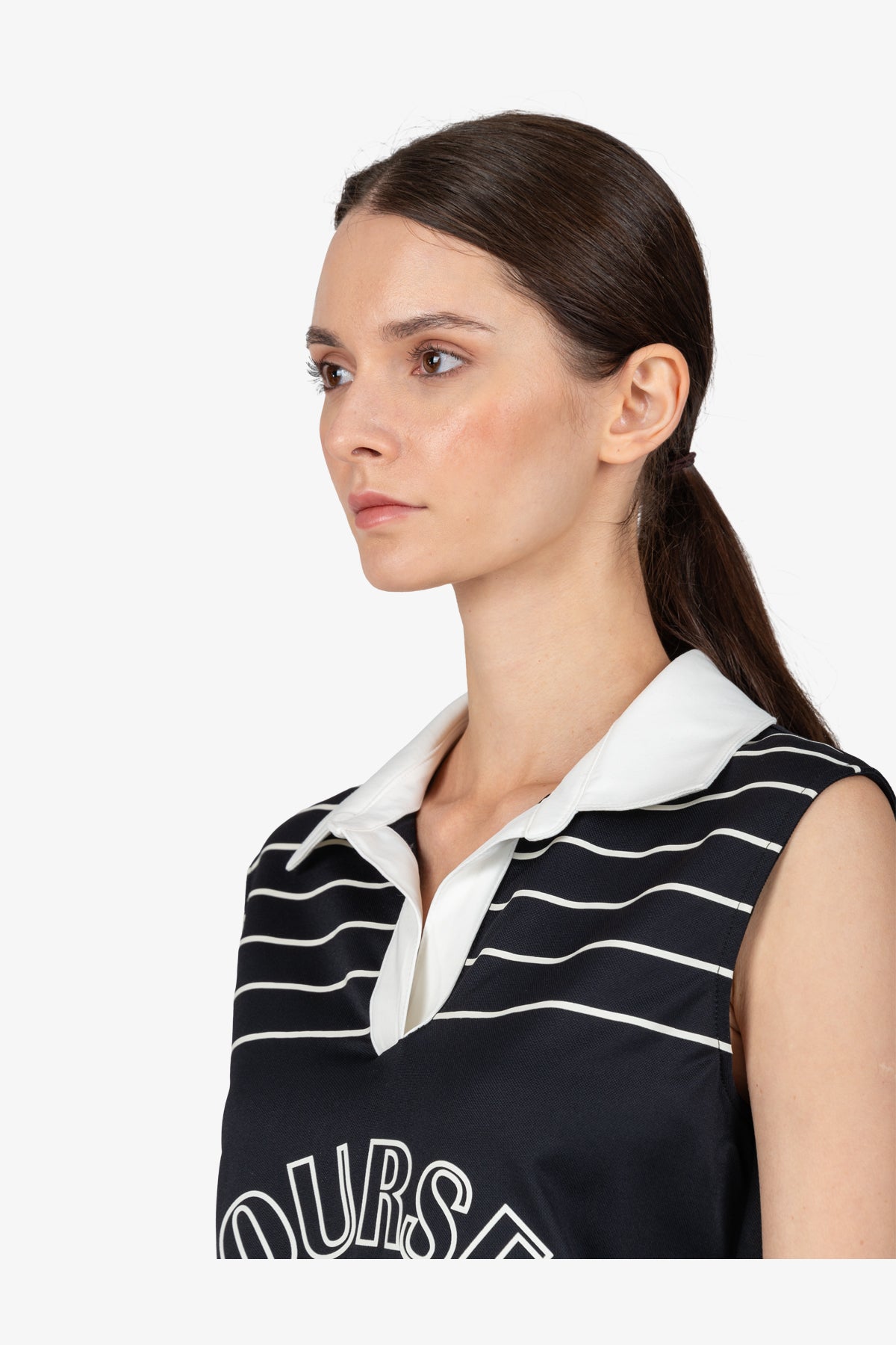 Pullunder with Shirt Collar