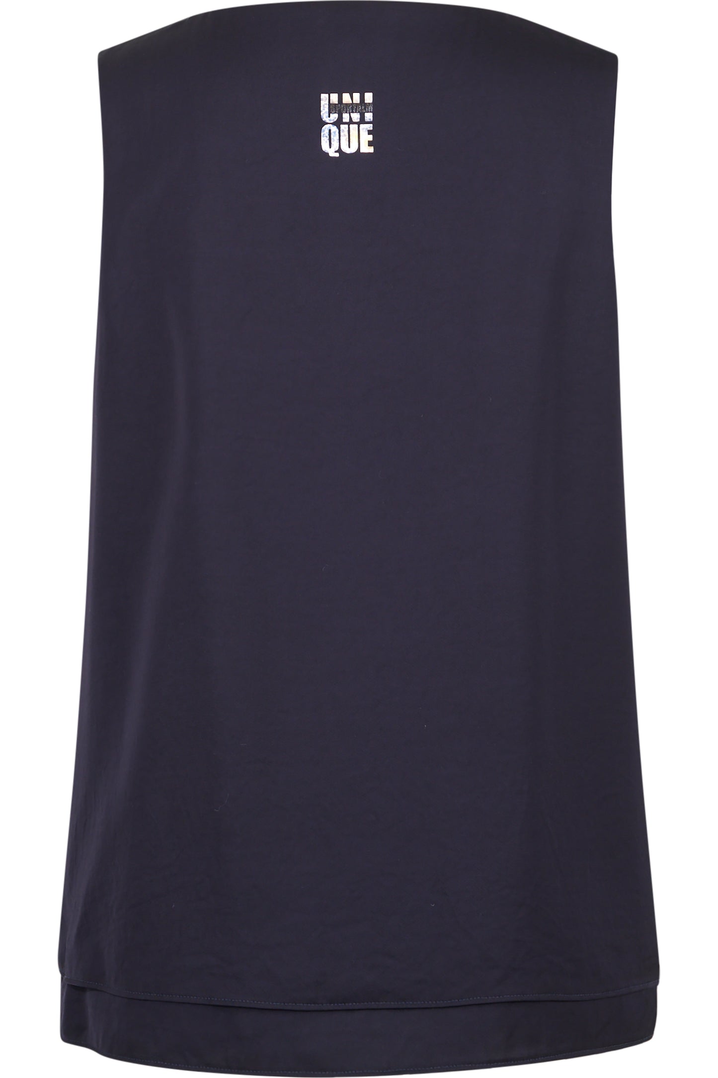 V领双层无袖上衣