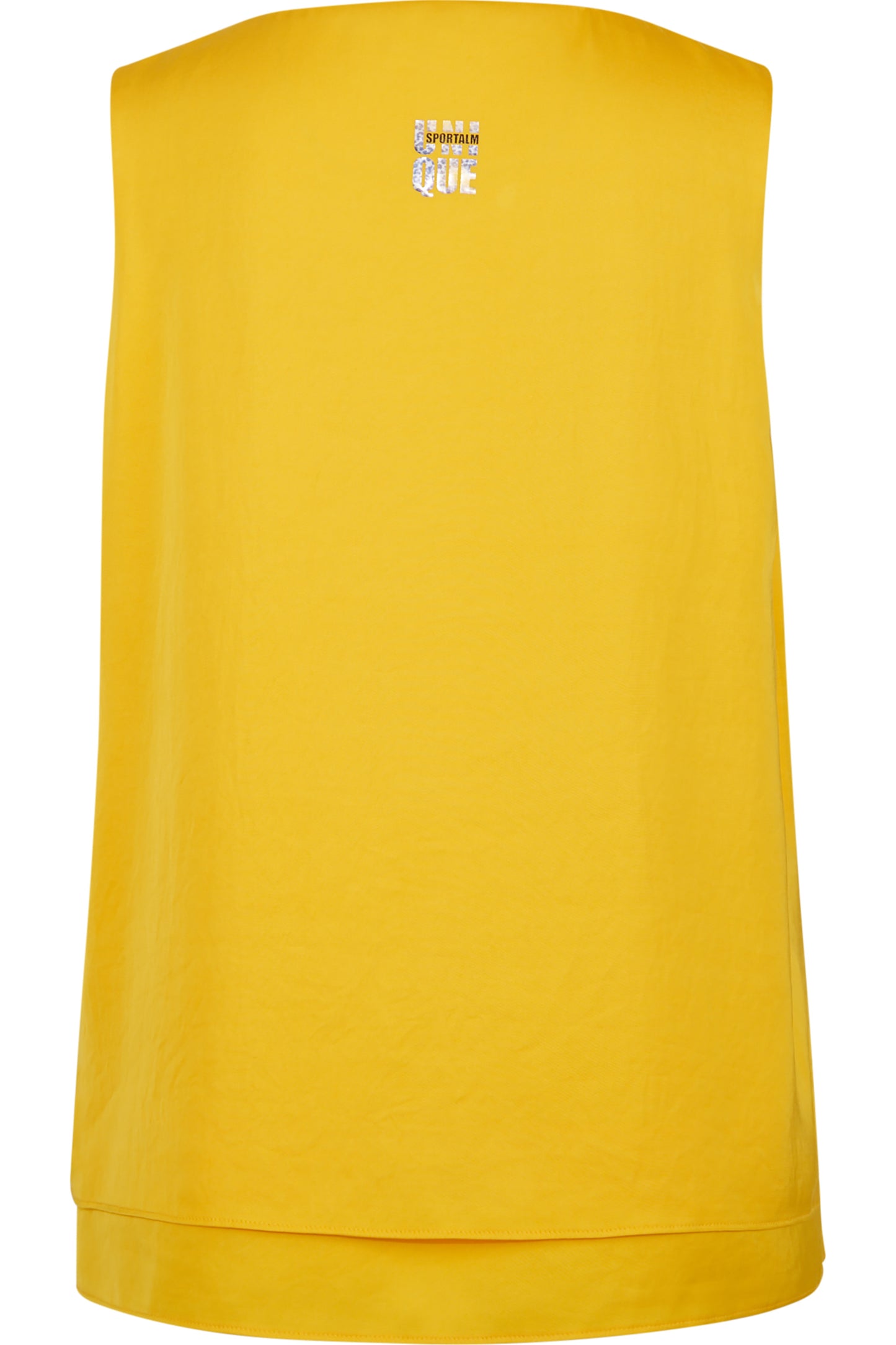 V领双层无袖上衣