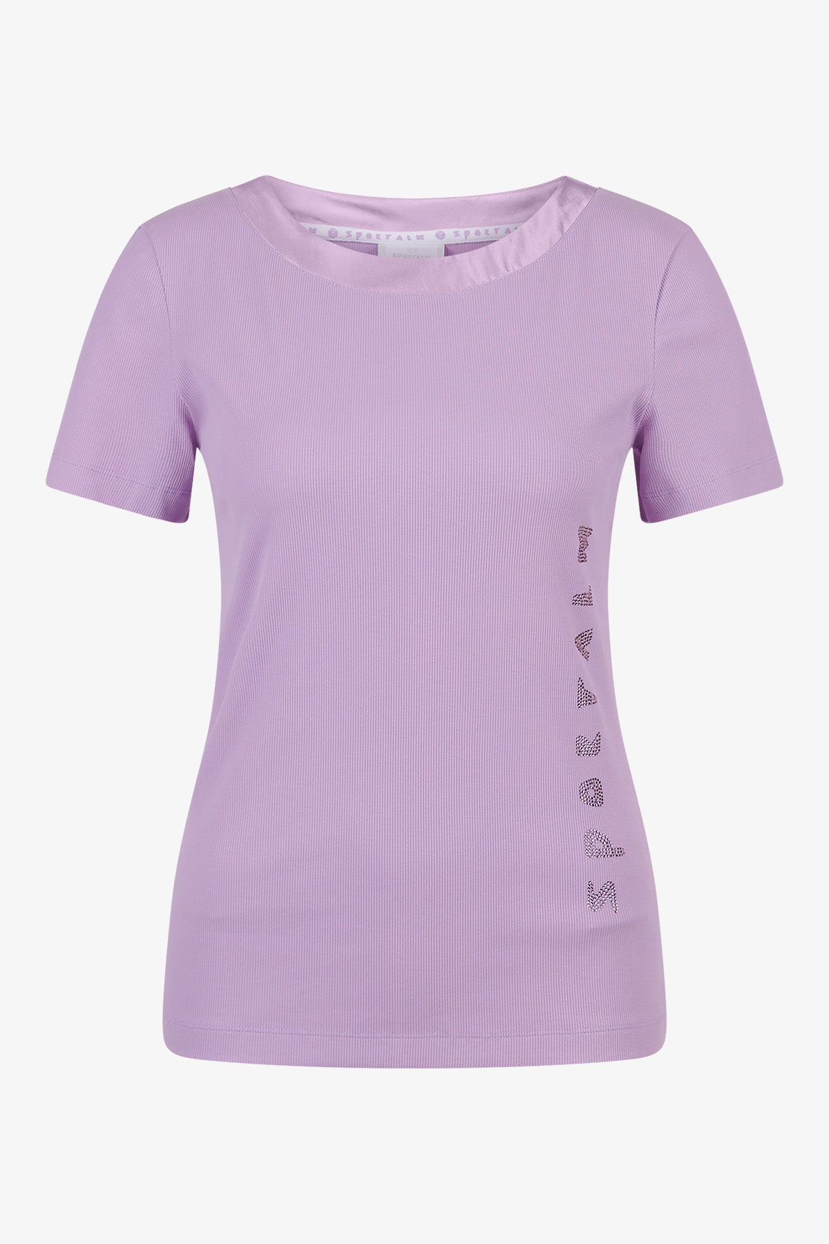 水鑽Logo圓領短袖T恤