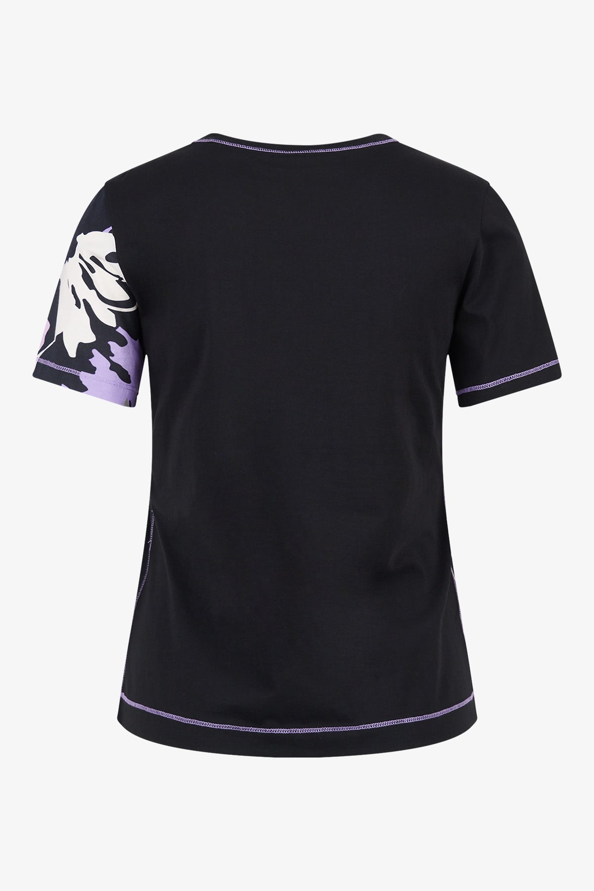 亮片珠飾花朵圖案T恤