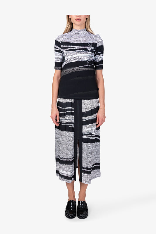 Shirt with Abstract All-over Print