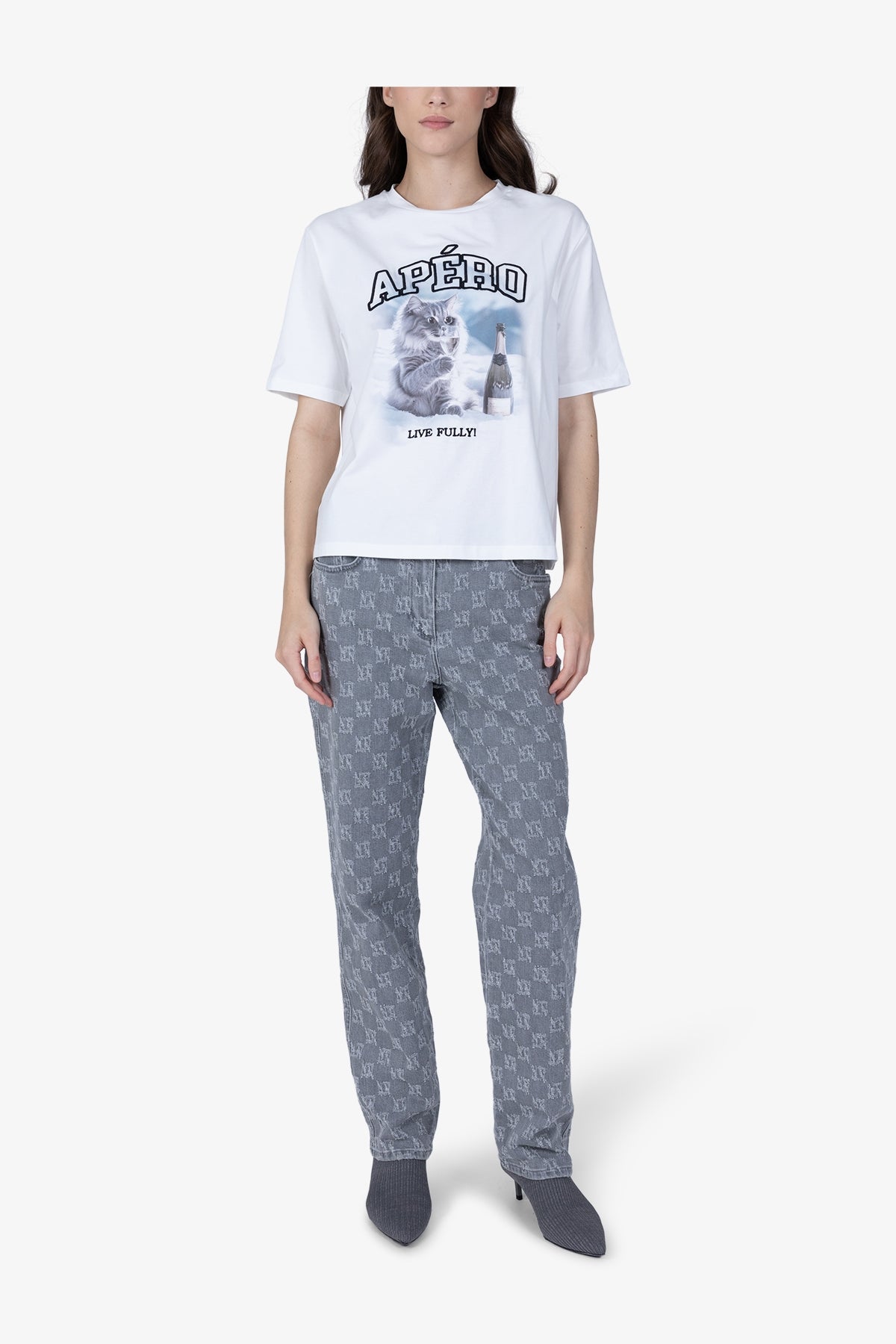 刺繡印花短袖T恤