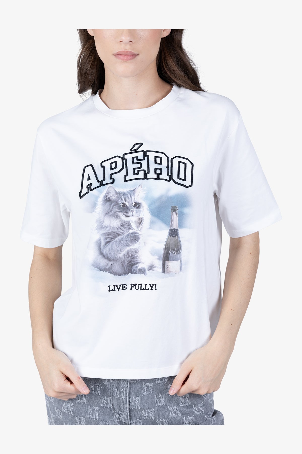 刺繡印花短袖T恤