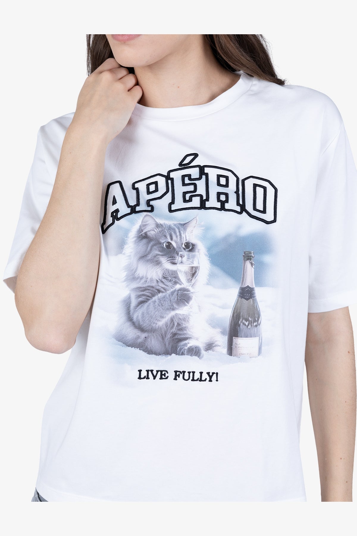 刺繡印花短袖T恤