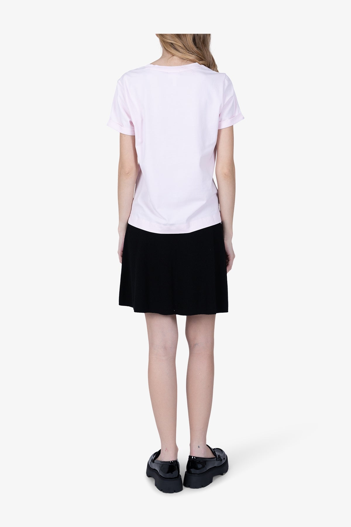 Casual T-shirt with Printed Badge