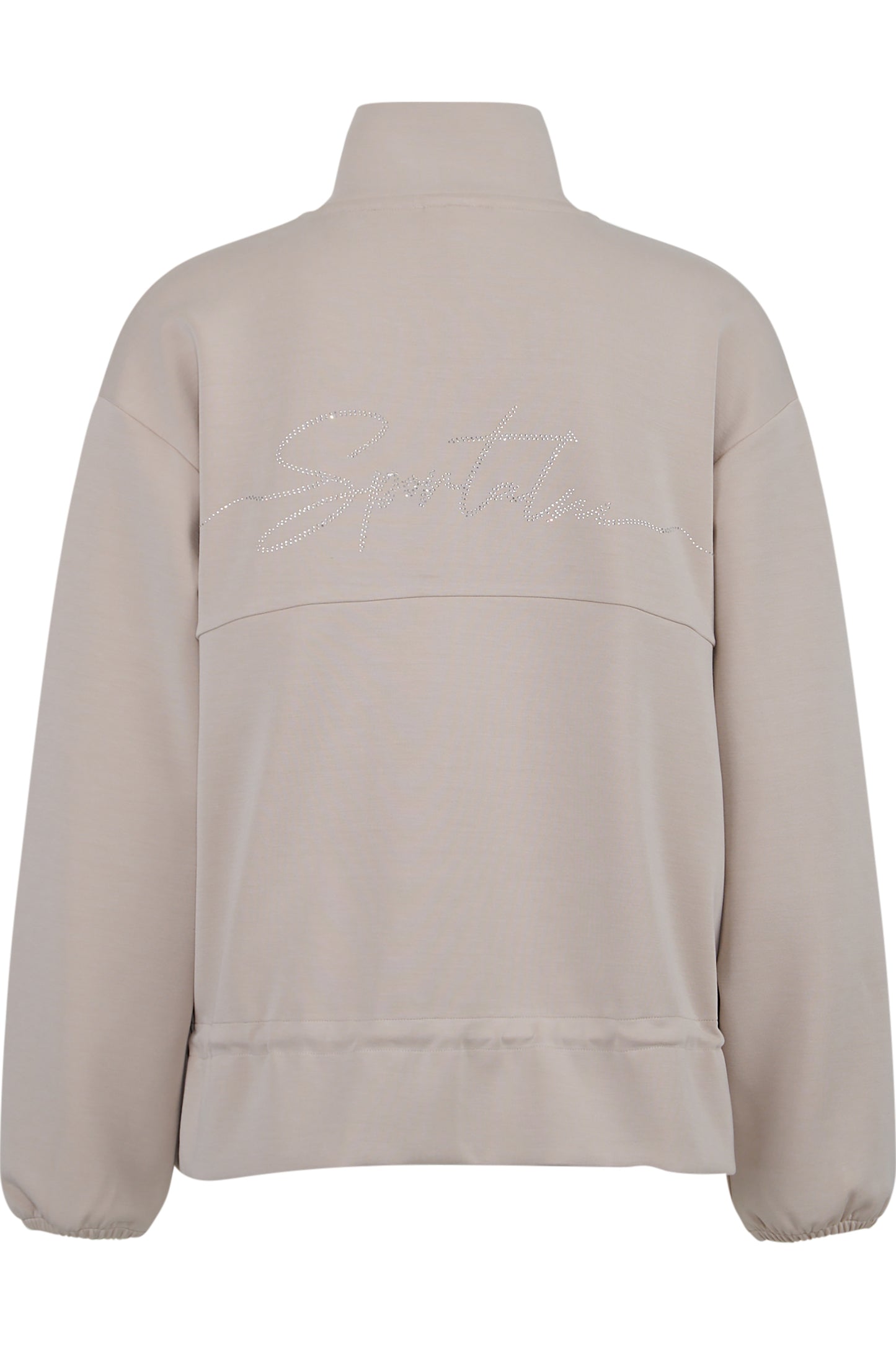 抽绳拉链立领夹克