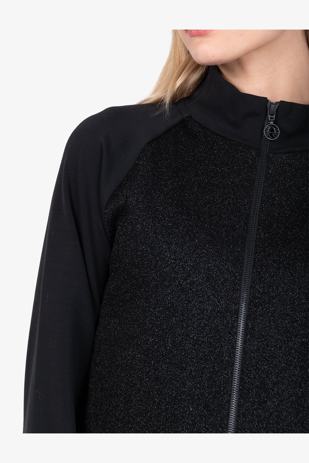 Sweat Jacket with Metallic Effect