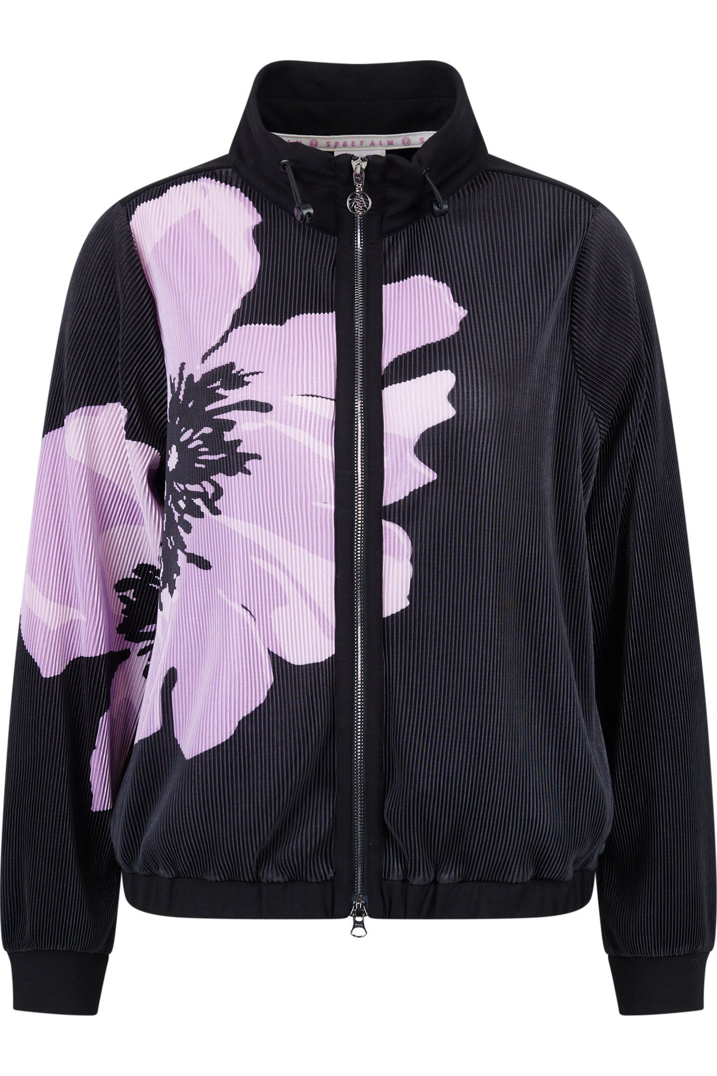 Sweat Jacket with Floral Print