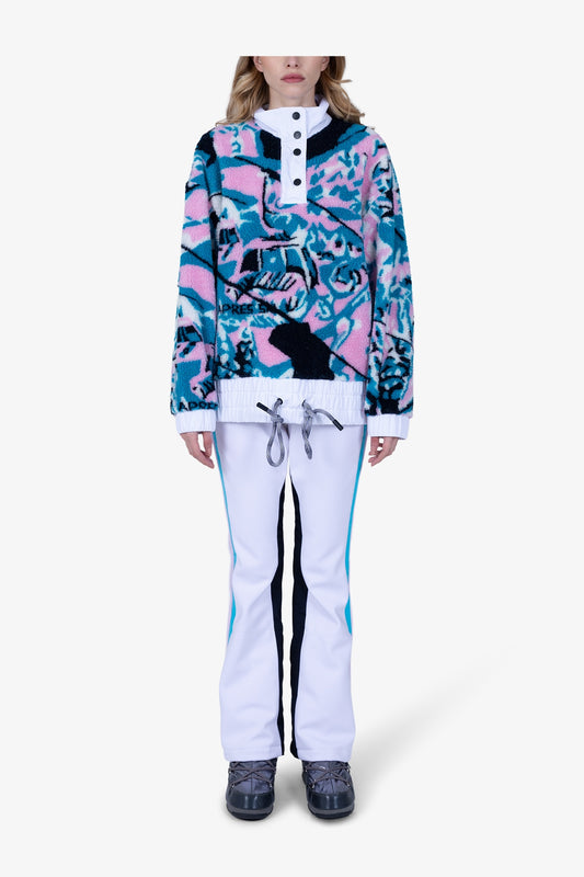 Plush Anorak with Stand-up Collar