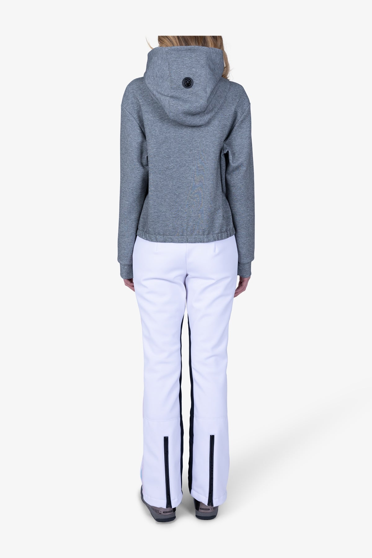 "S"型3D圖案連帽套頭衫