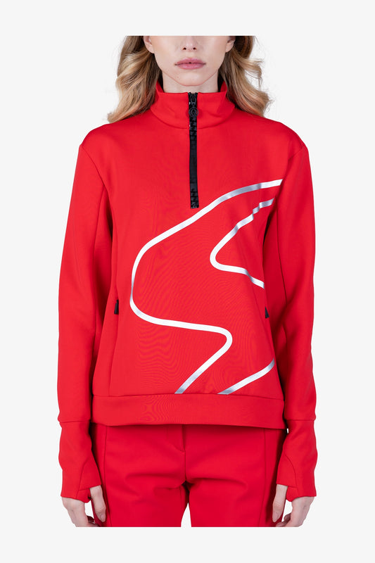 Sweatshirt with Large Laser Motif