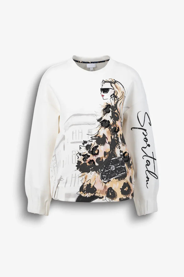 Sweatshirt with 3D Details