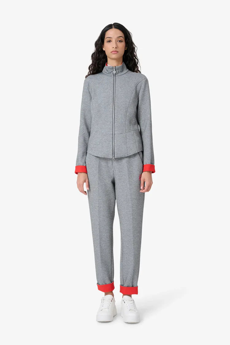 Sweatshirt with Red Accents