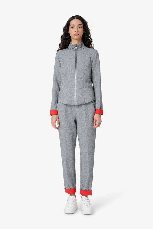 Sweatshirt with Red Accents