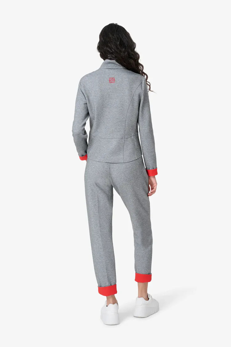 Sweatshirt with Red Accents