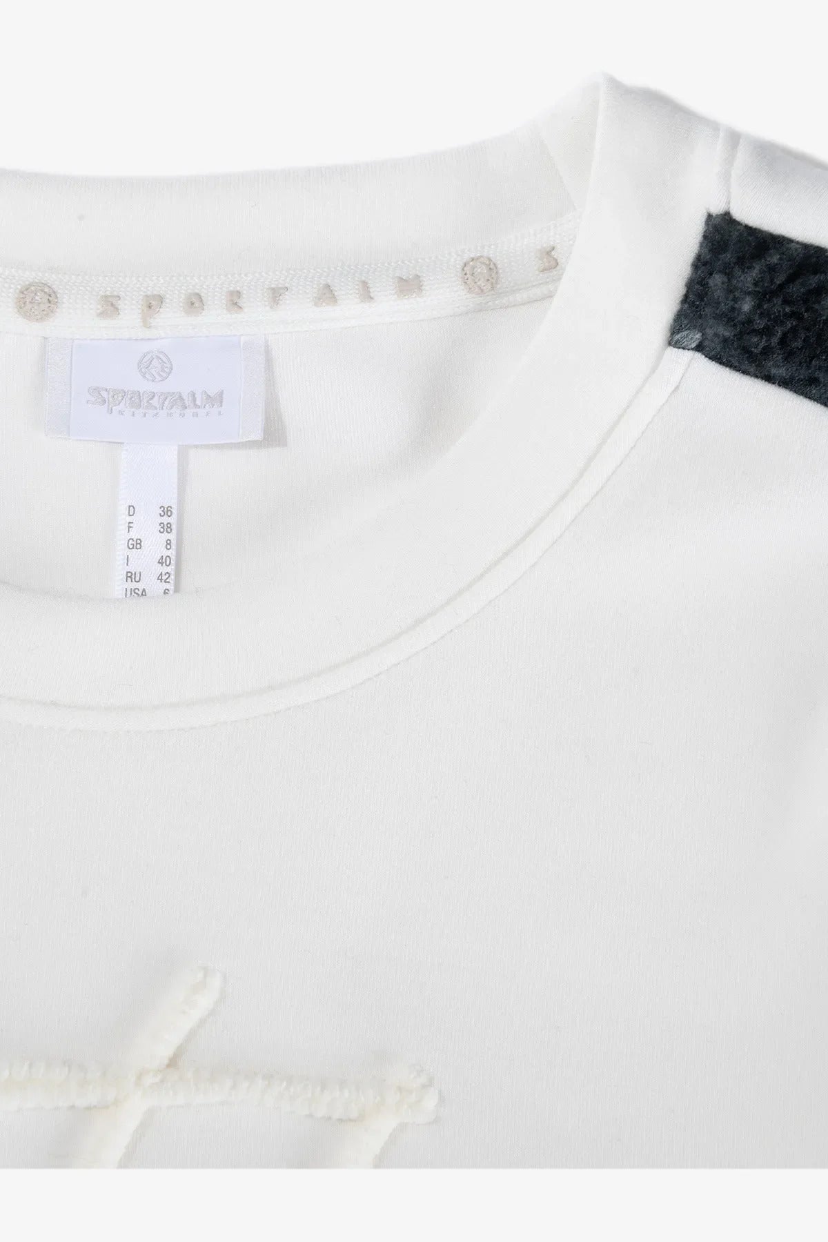 Sweatshirt with Printed Teddy Puzzles on the Sleeve