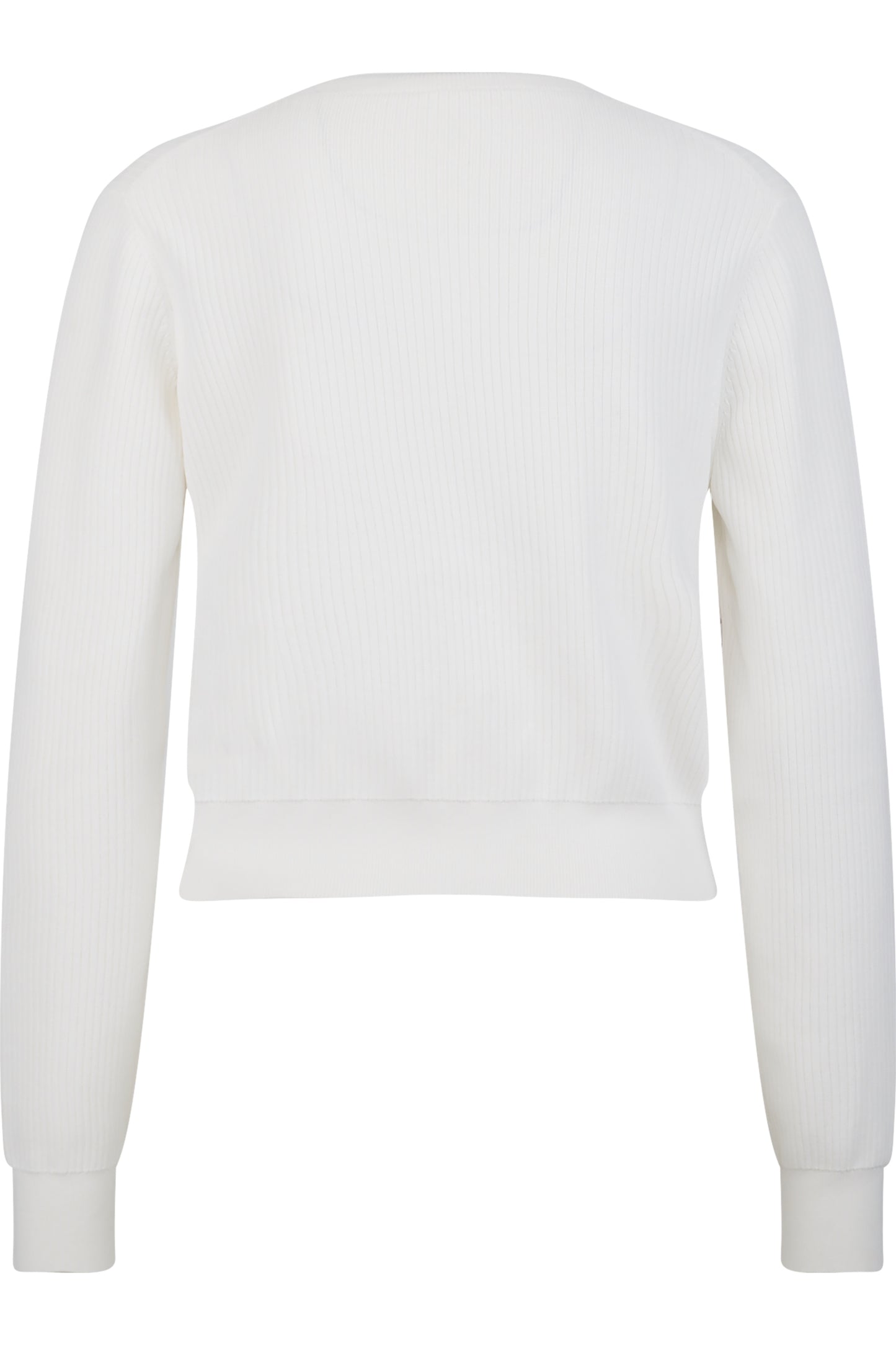 佩斯利刺绣圆领针织开衫