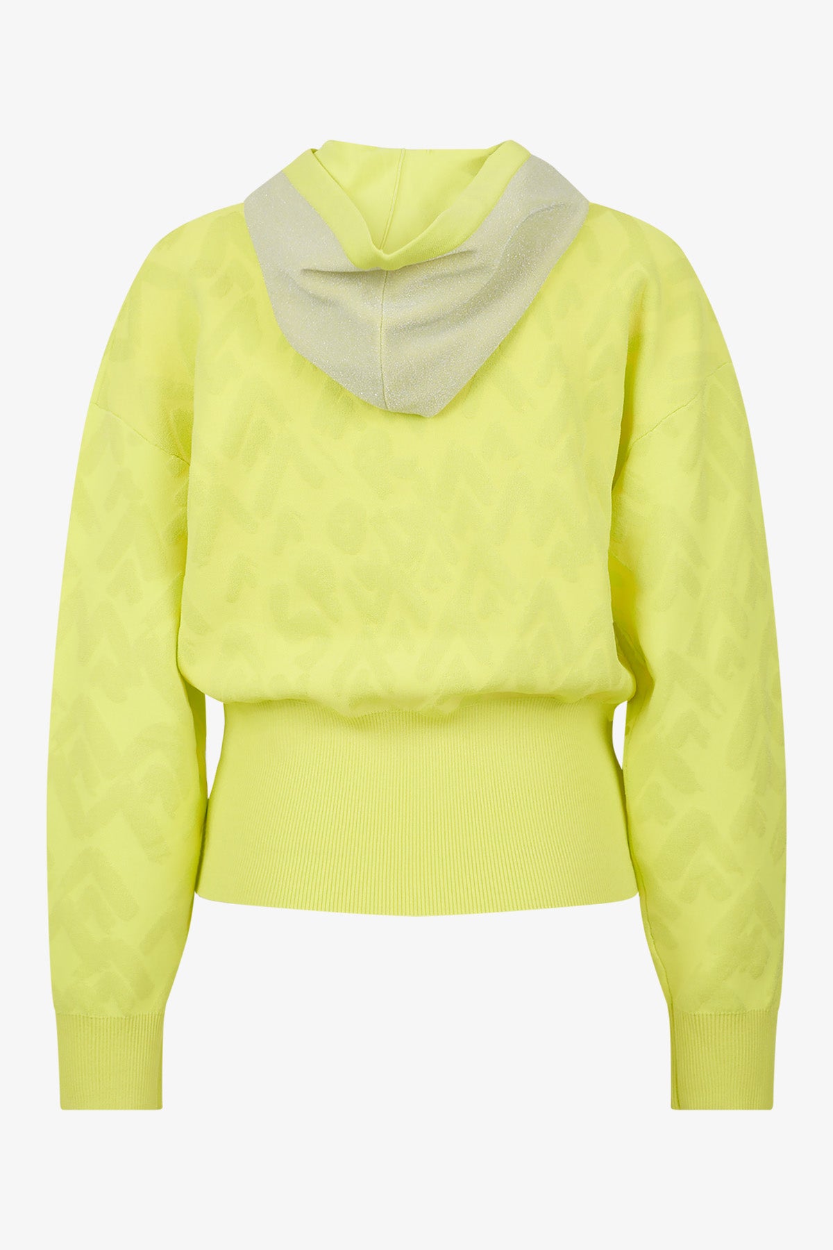 3D提花圖案連帽衛衣