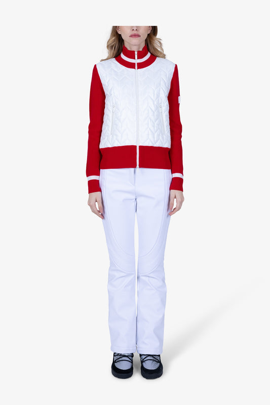 Cardigan in Bomber Jacket Style