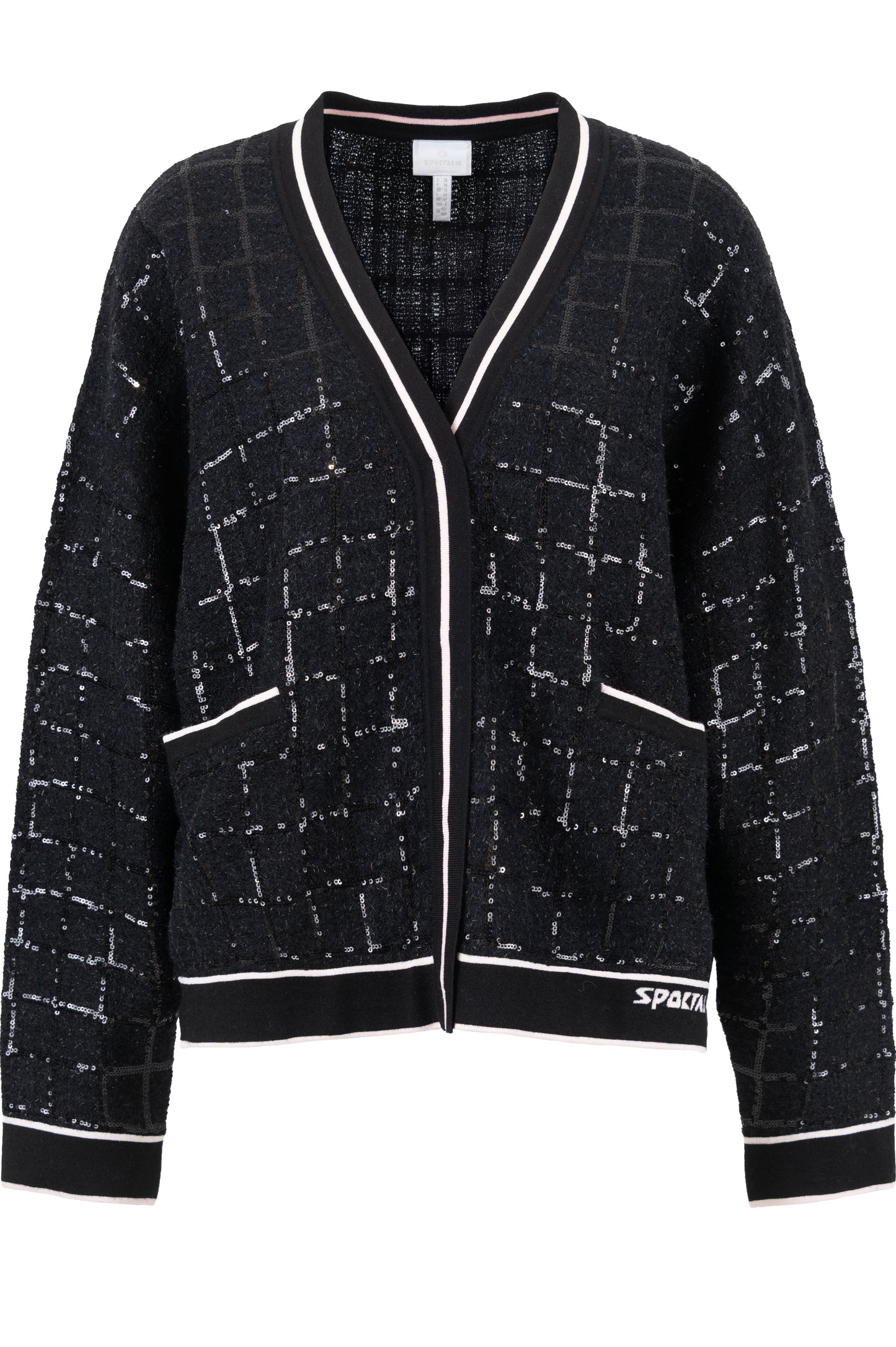 Fancy Wool Knit Jacket with Lurex Yarn