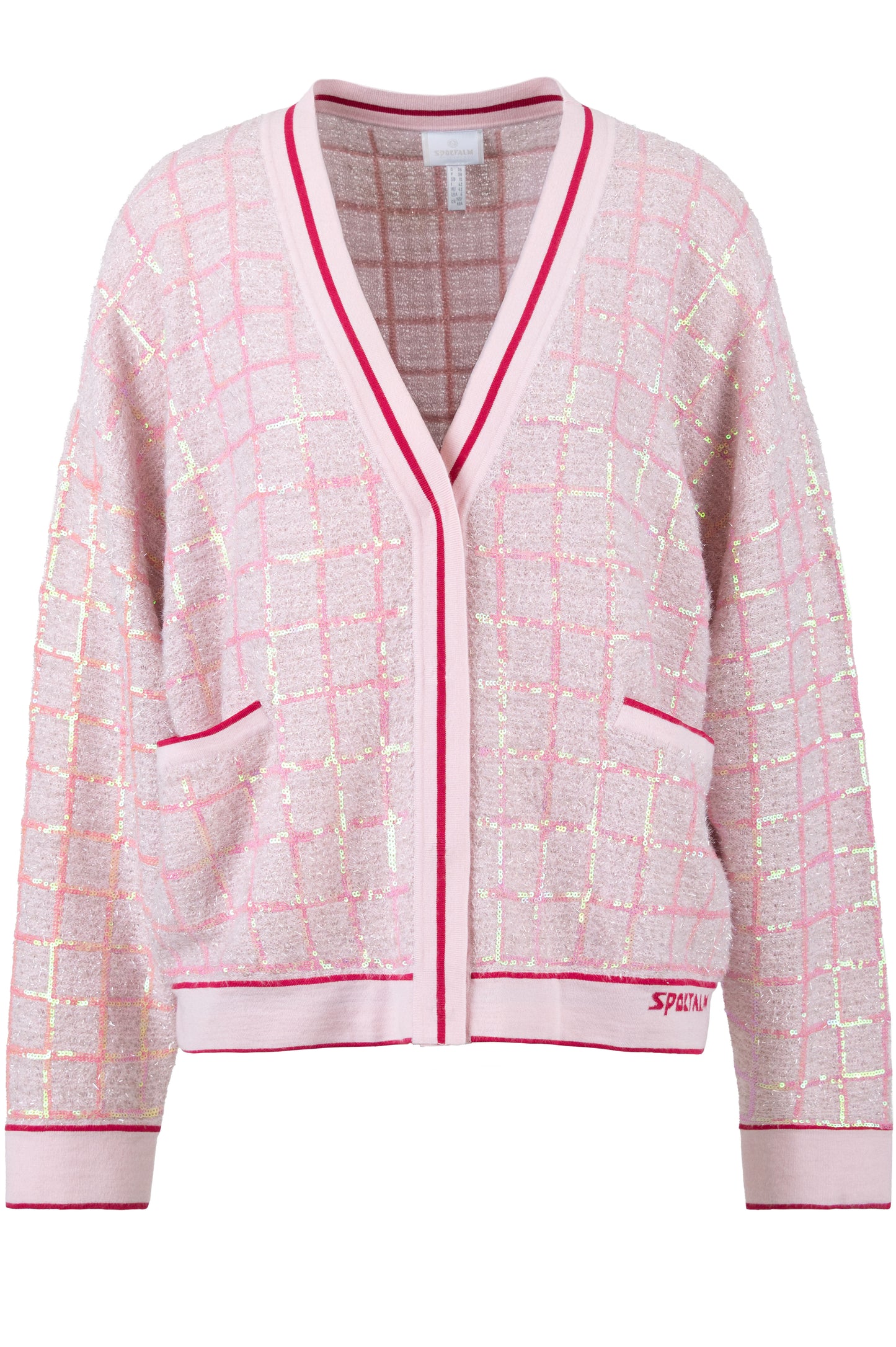 Fancy Wool Knit Jacket with Lurex Yarn