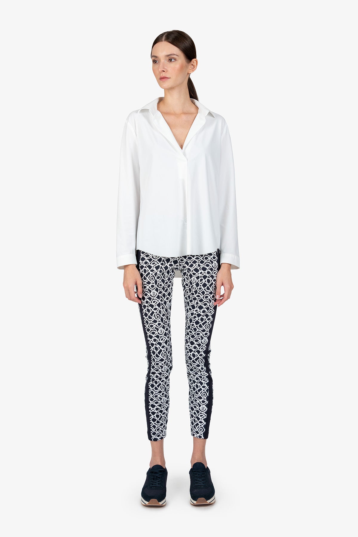 衬衫领套头衬衫