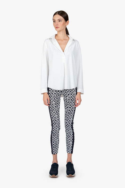 衬衫领套头衬衫