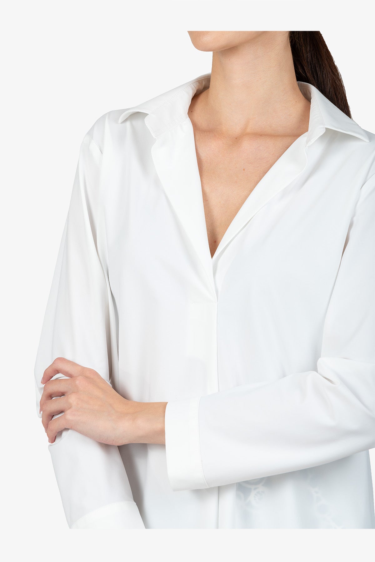 衬衫领套头衬衫