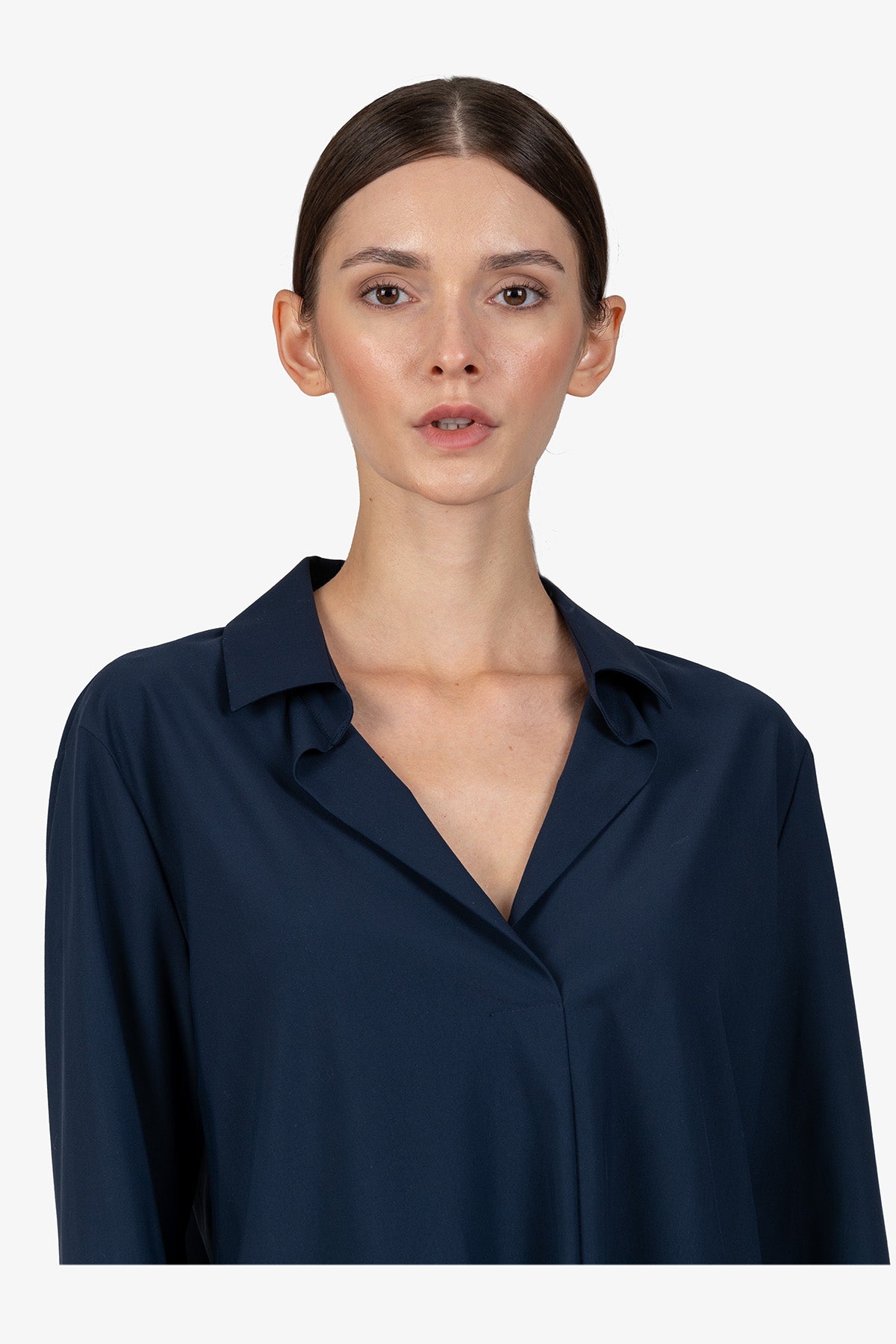 衬衫领套头衬衫