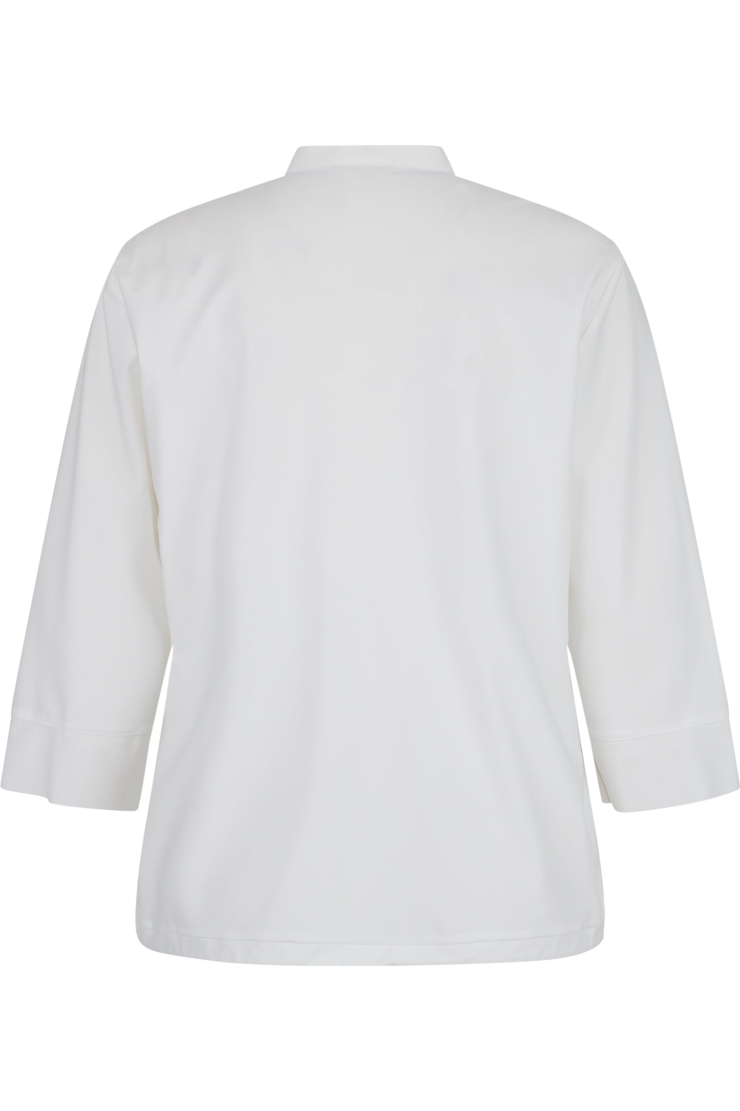 水鑽裝飾V型小立領休閒上衣