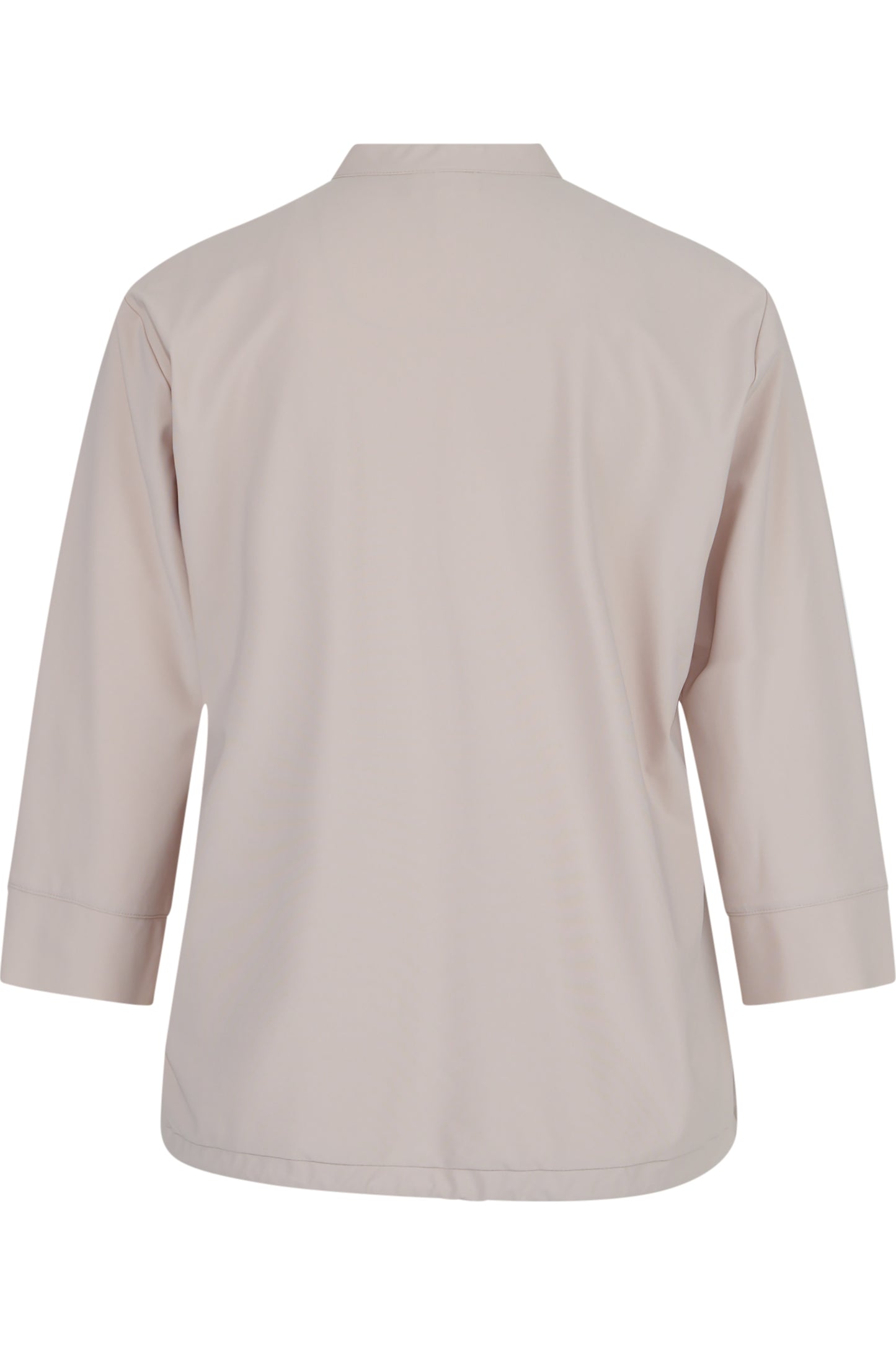 水鑽裝飾V型小立領休閒上衣