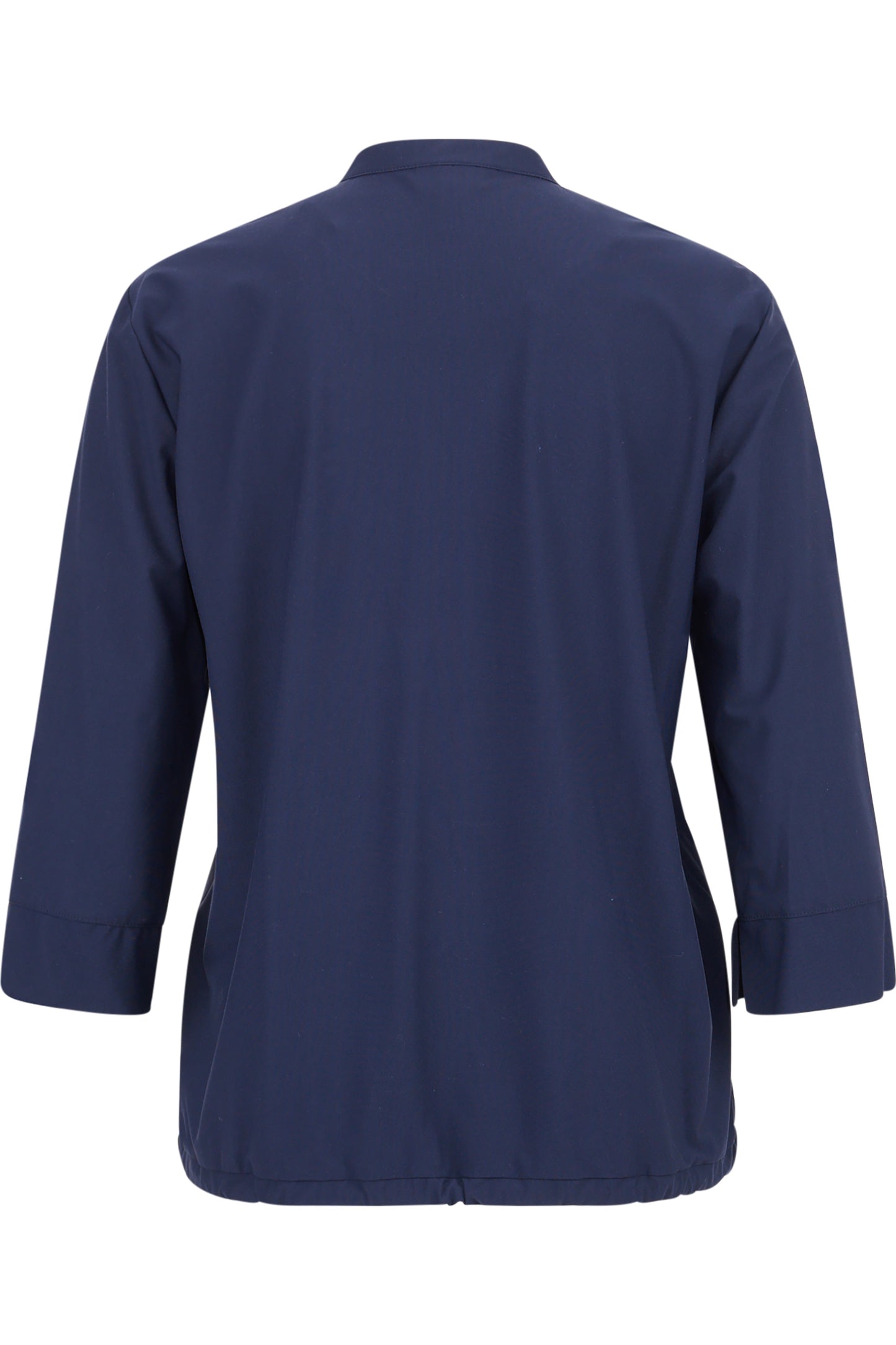 水鑽裝飾V型小立領休閒上衣