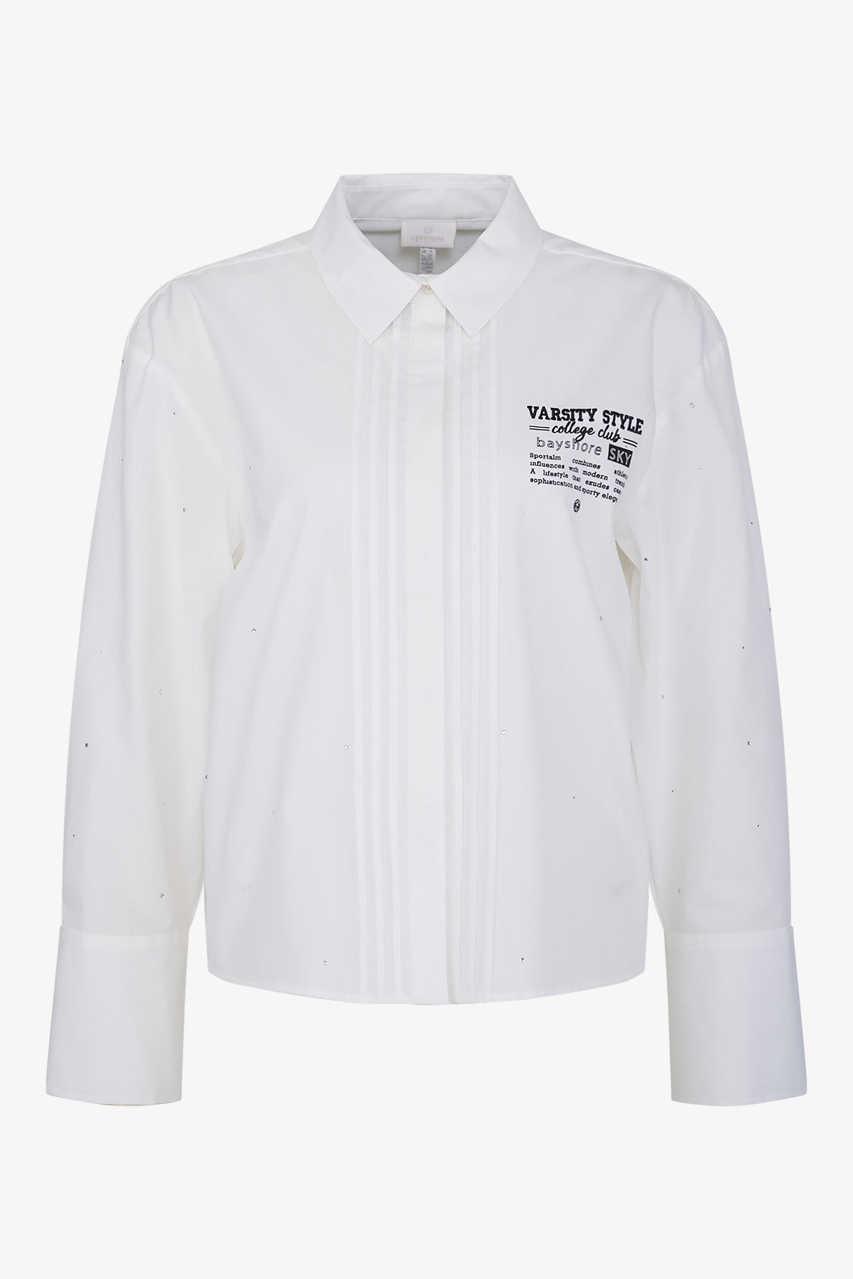 水鑽裝飾印字襯衣