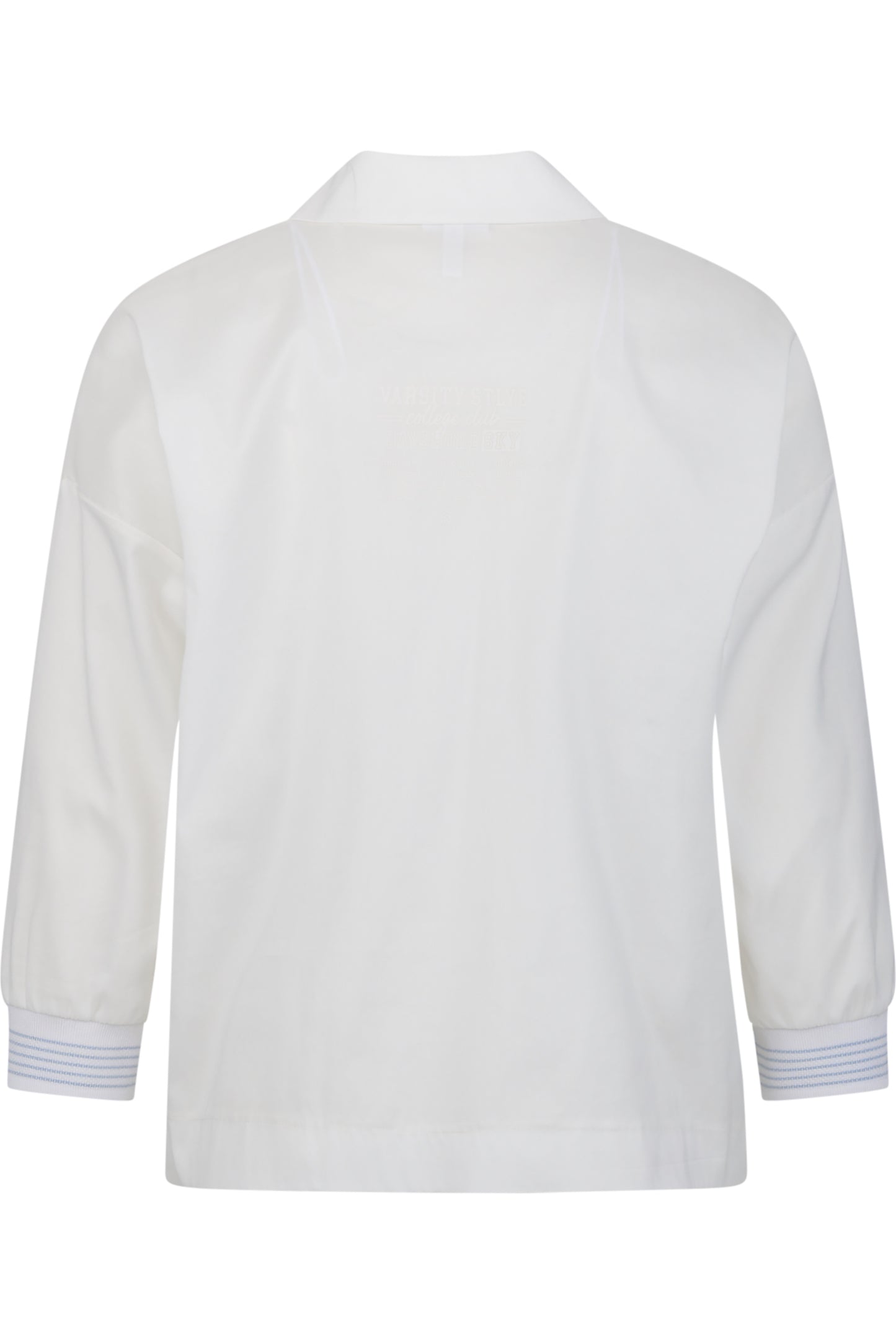 針織袖口Polo領襯衣